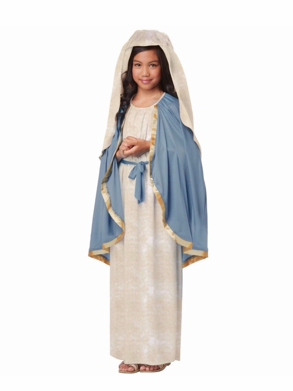 California Costumes Blue and Cream Mary Nativity outfit costume bible S